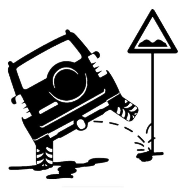 Hauska autotarra B473 musta