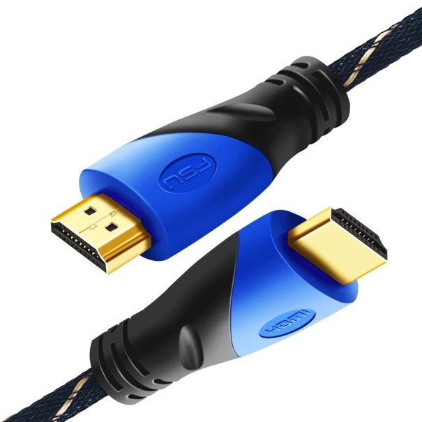 HDMI 1.4 anslutningskabel M/M blå 1 m