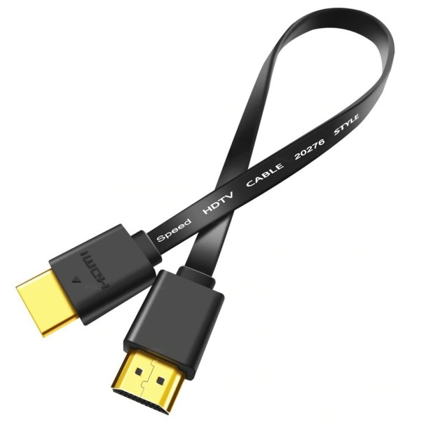 HDMI 1.4 platt anslutningskabel M/M 1,5 m