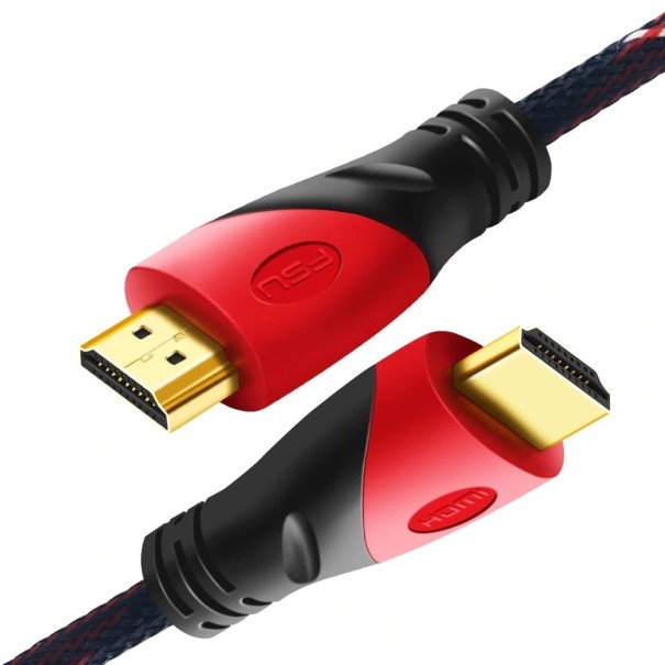 HDMI 1.4-Verbindungskabel M/M rot 1,5 m