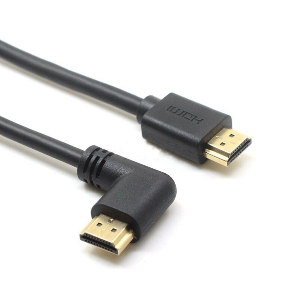 HDMI 2.0 hoekige aansluitkabel M/M 15 cm 1