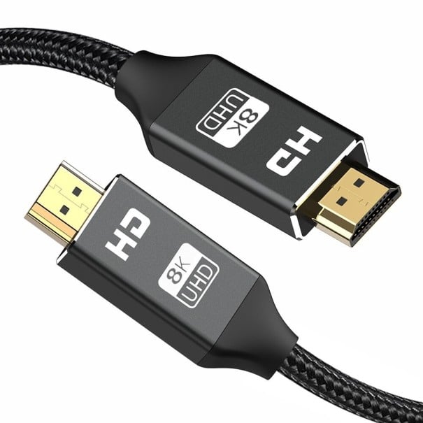 HDMI 2.1 anslutningskabel M/M K986 svart 50 cm