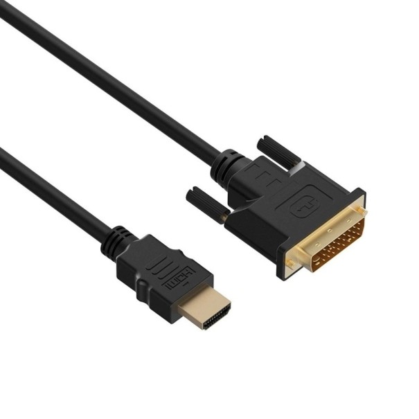 HDMI - DVI-D M / M csatlakozókábel 30 cm