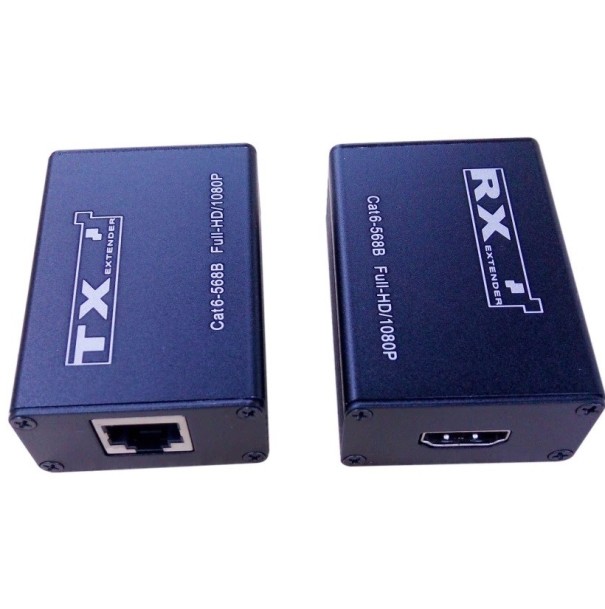 HDMI-extender via LAN tot 30 m 2 stuks 1