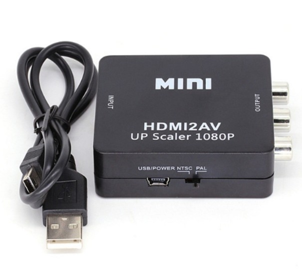 HDMI konverter AV J1307 čierna