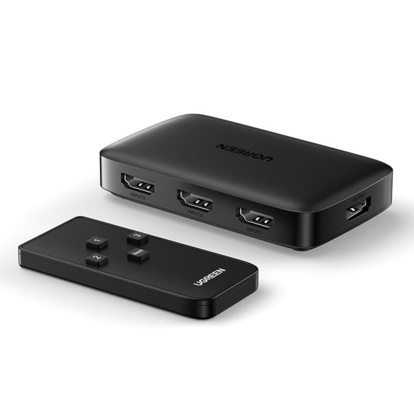 HDMI-switch 3:1 med fjernbetjening 1