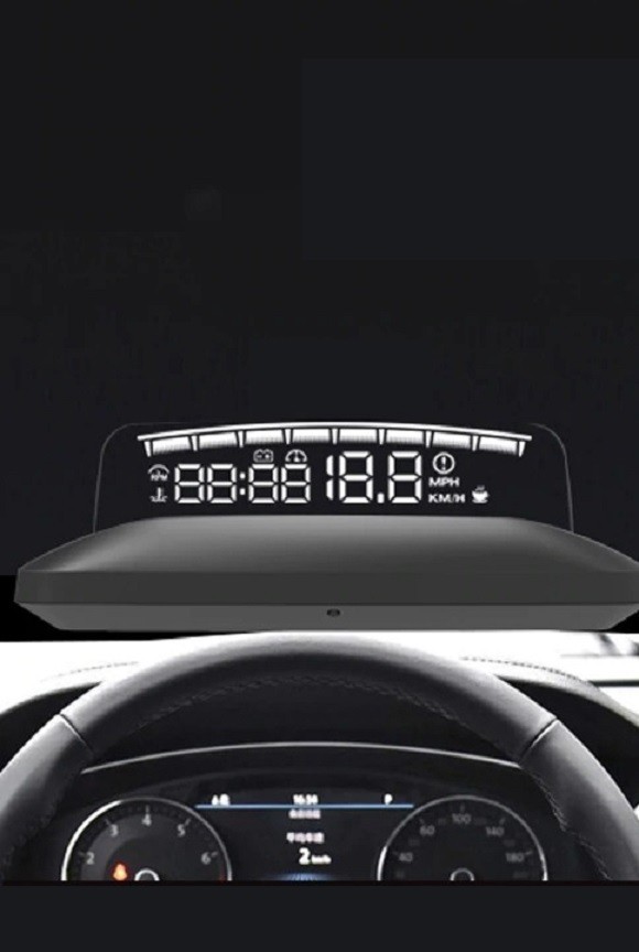 Head-up-Display für das Auto weiß