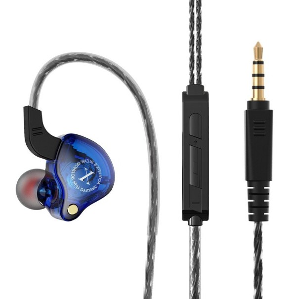 Headphones 3.5mm jack K1652 blue