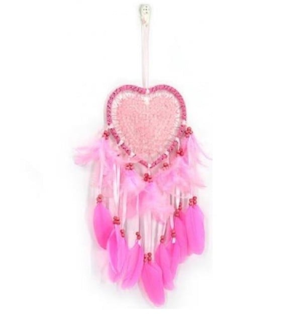 Heart Dreamcatcher T1727 dark pink