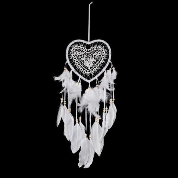 Heart Dreamcatcher T1727 white