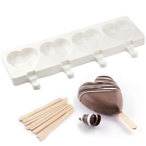 Heart-Shaped Ice Lolly Mould 1