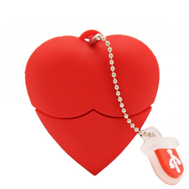 Heart Shaped USB Flash Drive 16GB