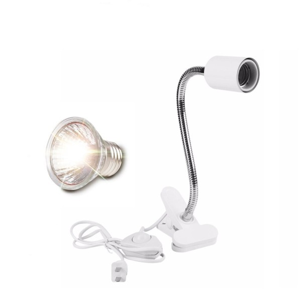 Heating UVA/UVB Lamp for Terrarium white 3