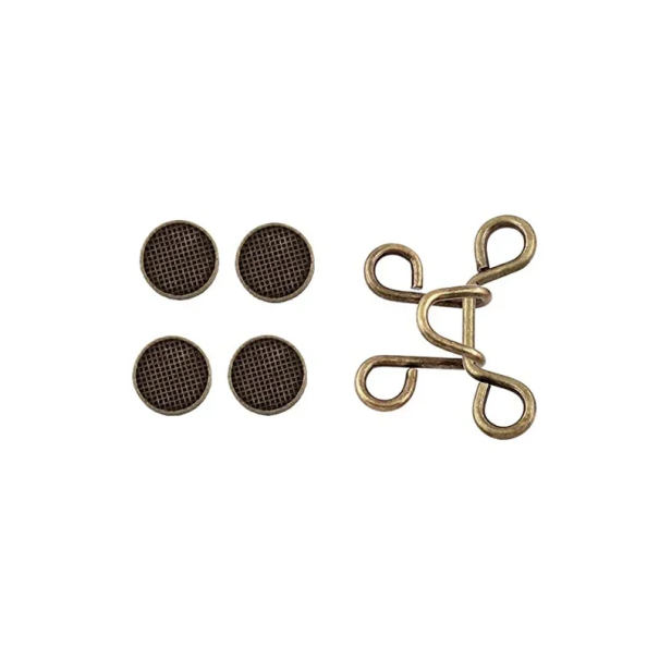 Hebilla de cintura metálica ajustable con pasadores de 27 mm Ajusta los pantalones Sin costura Ajuste rápido de tamaño Cierre confiable Diseño duradero bronce