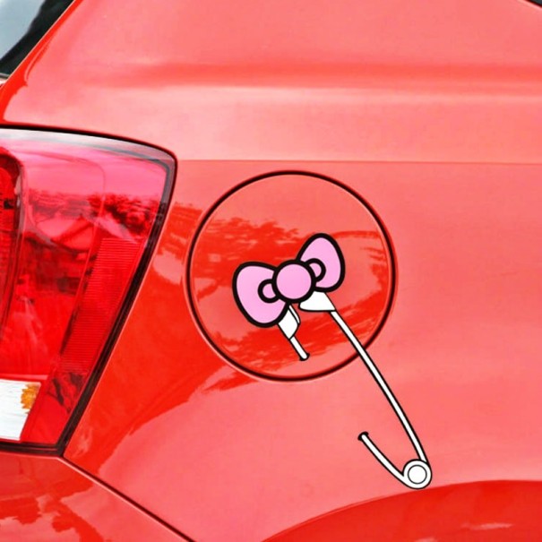 Hebilla de pegatina para coche rosa