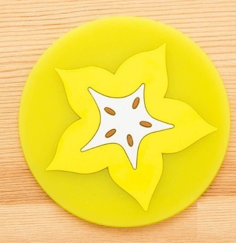 Hedelmänmuotoinen silikoninen lasinaluset J3427 3