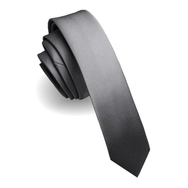 Hedvábná jednobarevná kravata 150 x 4 cm Elegantní pánská kravata z kvalitního hedvábí Úzký design Stylový doplněk na svatby, večírky a formální akce šedá
