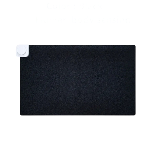 Heizbare Unterlage für Maus und Tastatur 60 x 36 cm Intelligente elektrische Heizung Menschliche Körpersensor Für den Schreibtisch im Büro schwarz