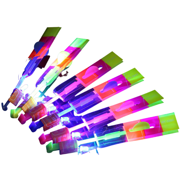 Hélicoptère lumineux à lancer 10 pcs 1