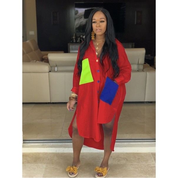 Hemdkleid Margarete rot L