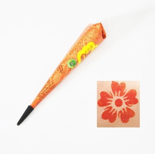 Henna pe tatuaj temporar J2904 portocale