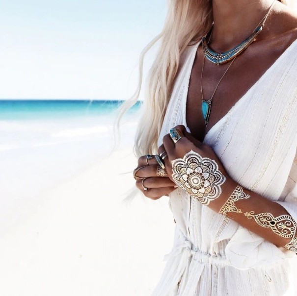 Henna per tatuaggi temporanei - Colore bianco 1