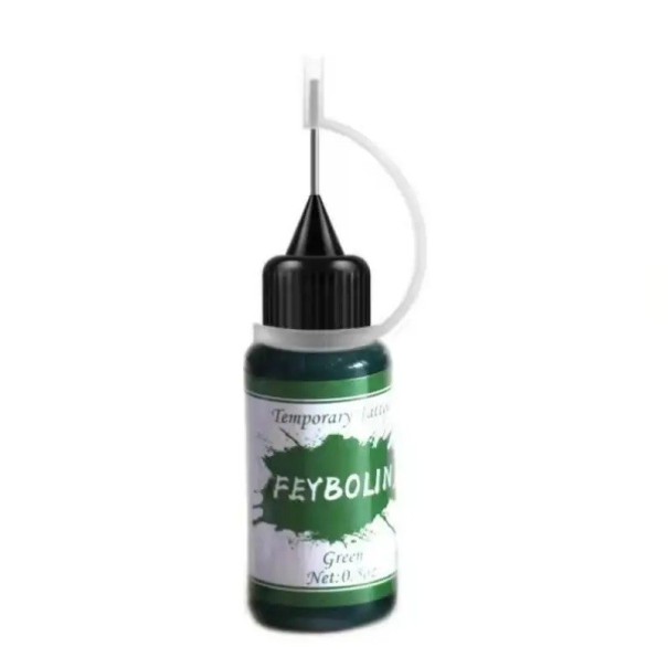 Henna Temporary Tattoo Ink 15ml Natural Henna Paste Body Tattoo Paint Enkel applicering Långvarig design Mehndi Art grön