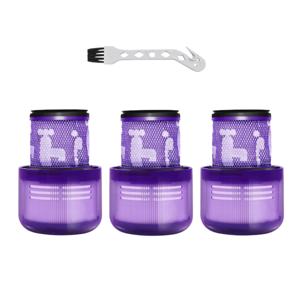 Herbruikbare HEPA-filters 3 stuks 13 x 9 x 6,7 cm voor Dyson V11 Animal V11 Torque Drive V15 Detect Wasbare vervangstukken 1