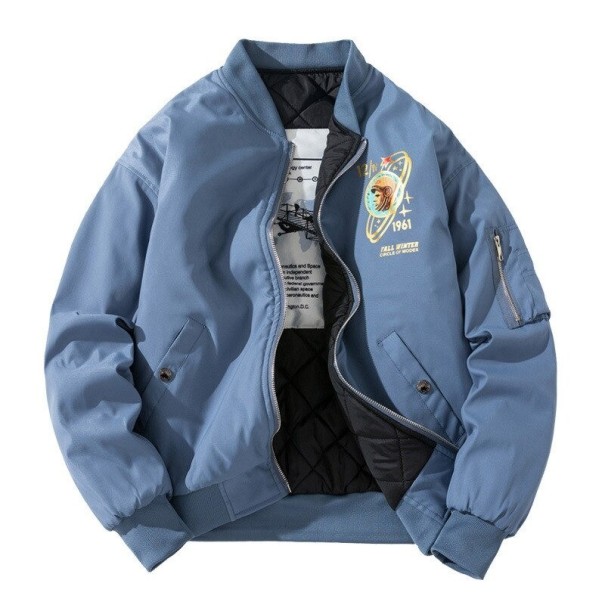 Herbst-Bomberjacke für Herren F1237 blau L