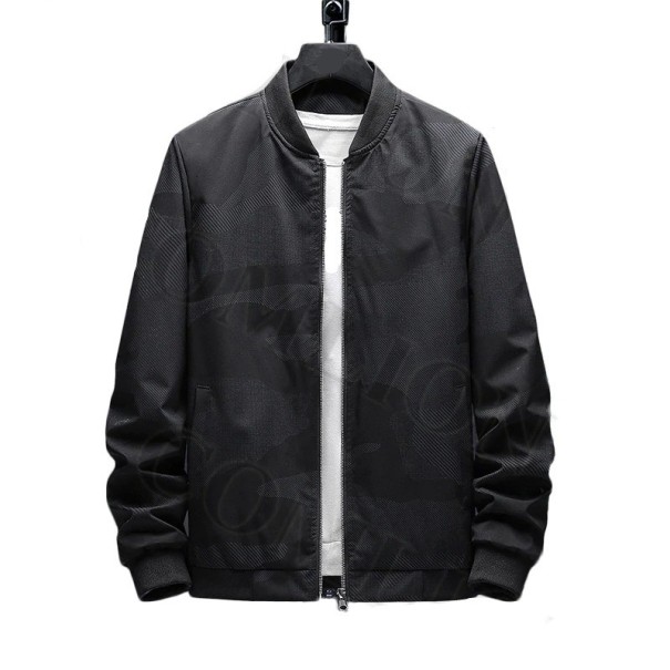 Herbst-Bomberjacke für Herren S46 schwarz S