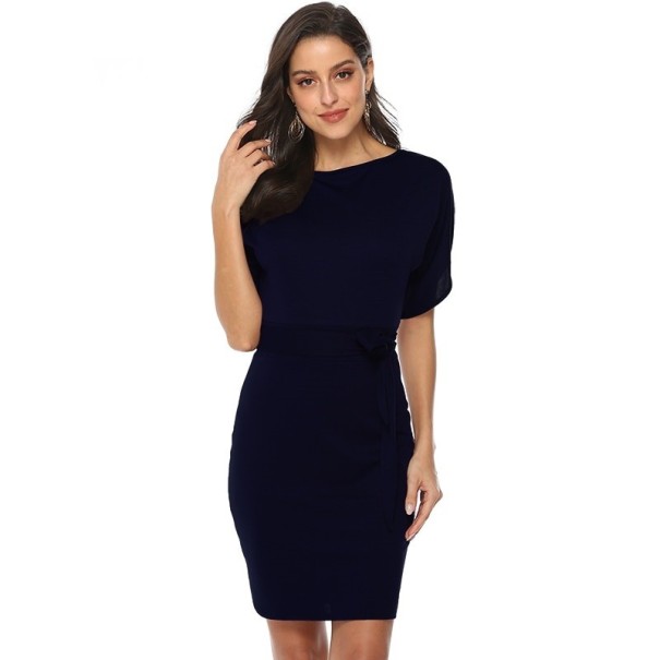 Herbstkleid für Damen dunkelblau XL