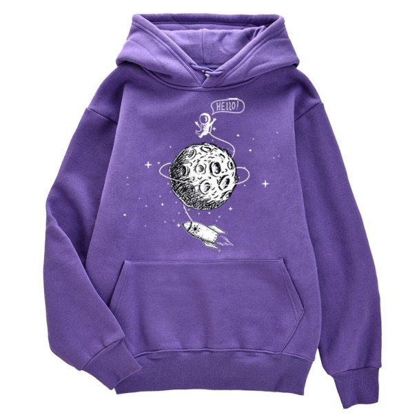 Heren astronaut sweatshirt F116 paars XL