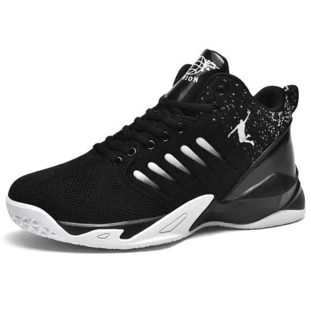 Heren basketbal sneakers Ademende schoenen Antislip sport sneakers Sport basketbal sneakers zwart 40