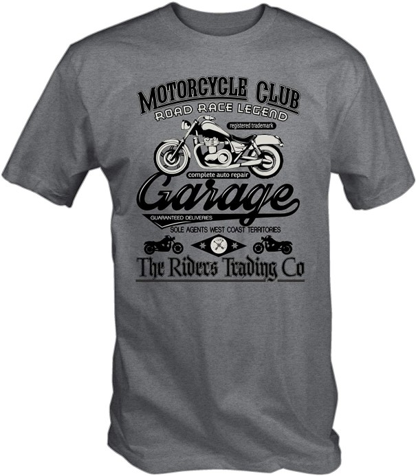 Heren biker t-shirt T2079 XS