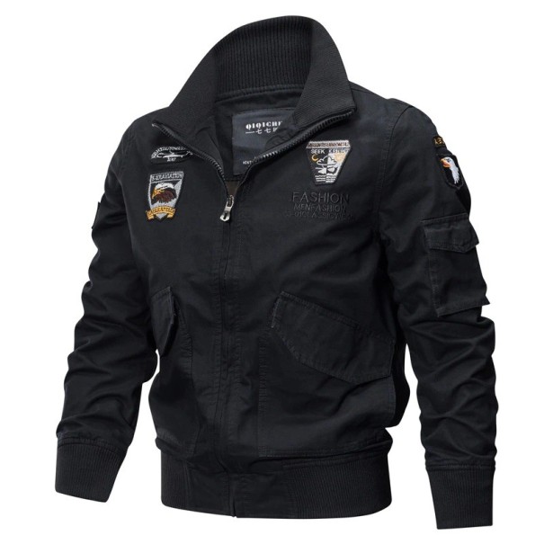 Heren bomberjack F1303 zwart L
