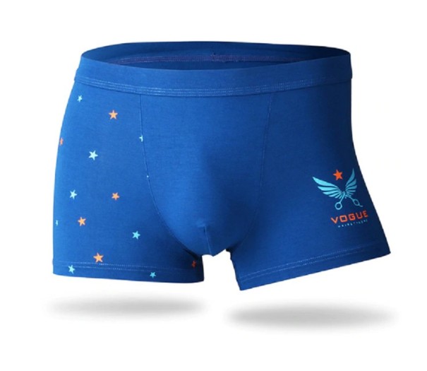 Heren boxer shorts met sterren blauw S