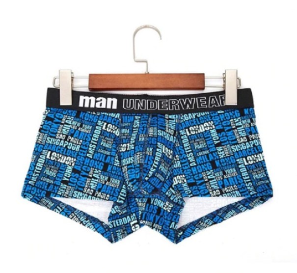 Heren boxershort A12 blauw M