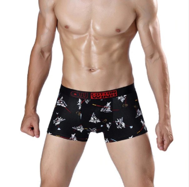 Heren boxershort A14 zwart L