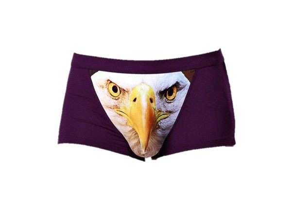Heren boxershort met adelaar J2637 paars S