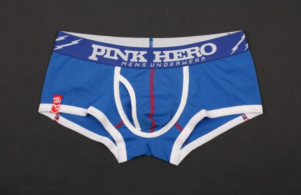 Heren boxershorts met duivelsprint blauw L