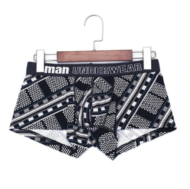 Heren boxershorts met patroon A2448