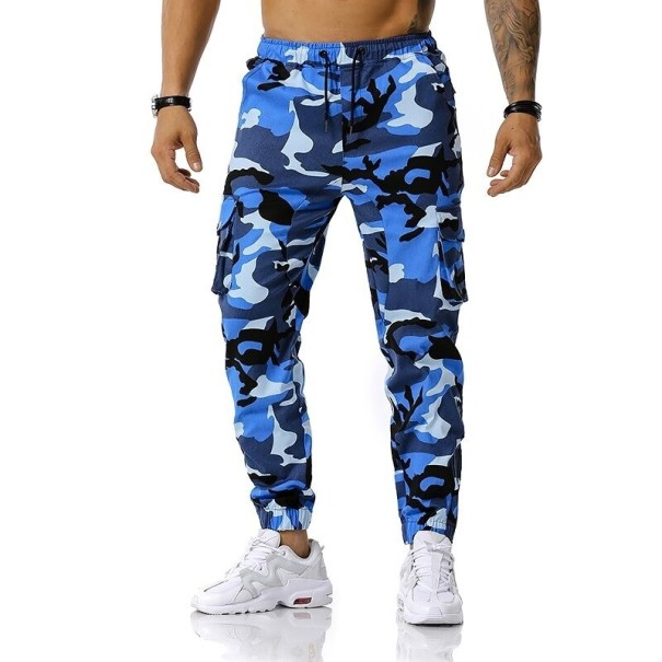 Heren camouflagebroek F1447 blauw S