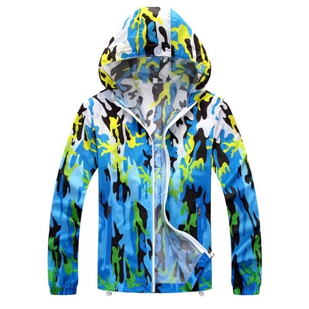 Heren camouflagejack F1255 blauw M
