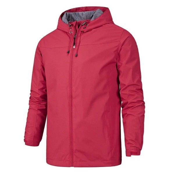 Heren capuchonjack S67 rood XS