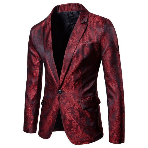 Heren casual jas J2178 rood L
