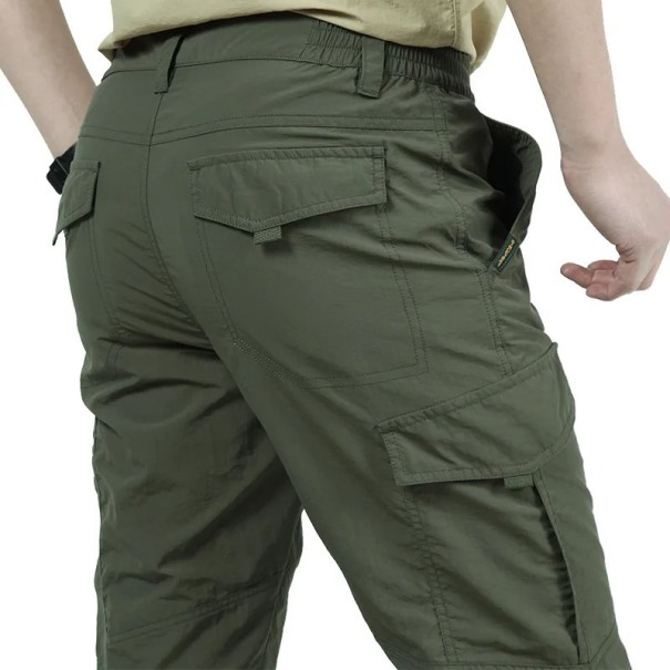 Heren casual lichtgewicht militaire lange broek waterdicht snel drogend tactisch ademend broek outdoor wandelen werkbroek groen XXL