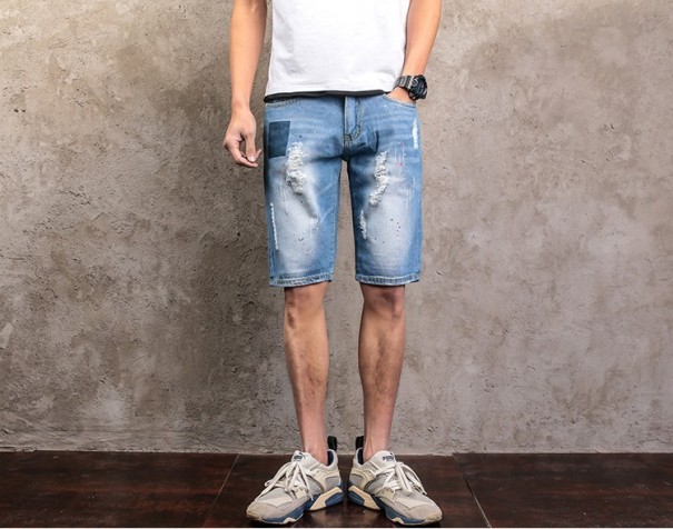 Heren denim shorts A865