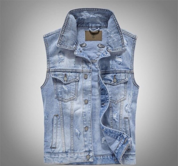 Heren denim vest A3011 L