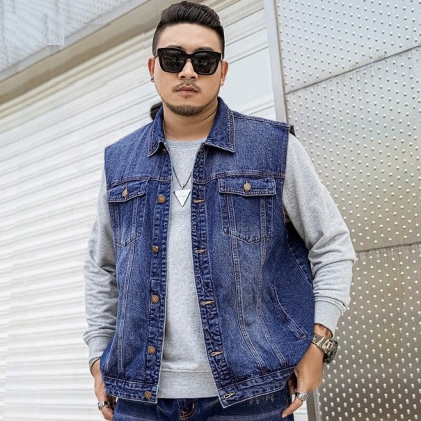 Heren denim vest F1276