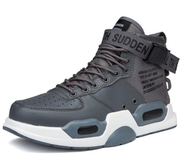 Heren enkelsneakers grijs 44